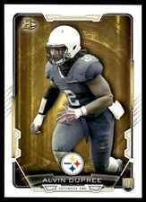 2015 Bowman Rookies #68 Alvin Dupree - Pittsburgh Steelers - Rookie