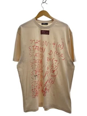 RAF SIMONS/T-shirt/L/Cotton/BEG/Solid/231-137d/ 23SS Graphic Print
