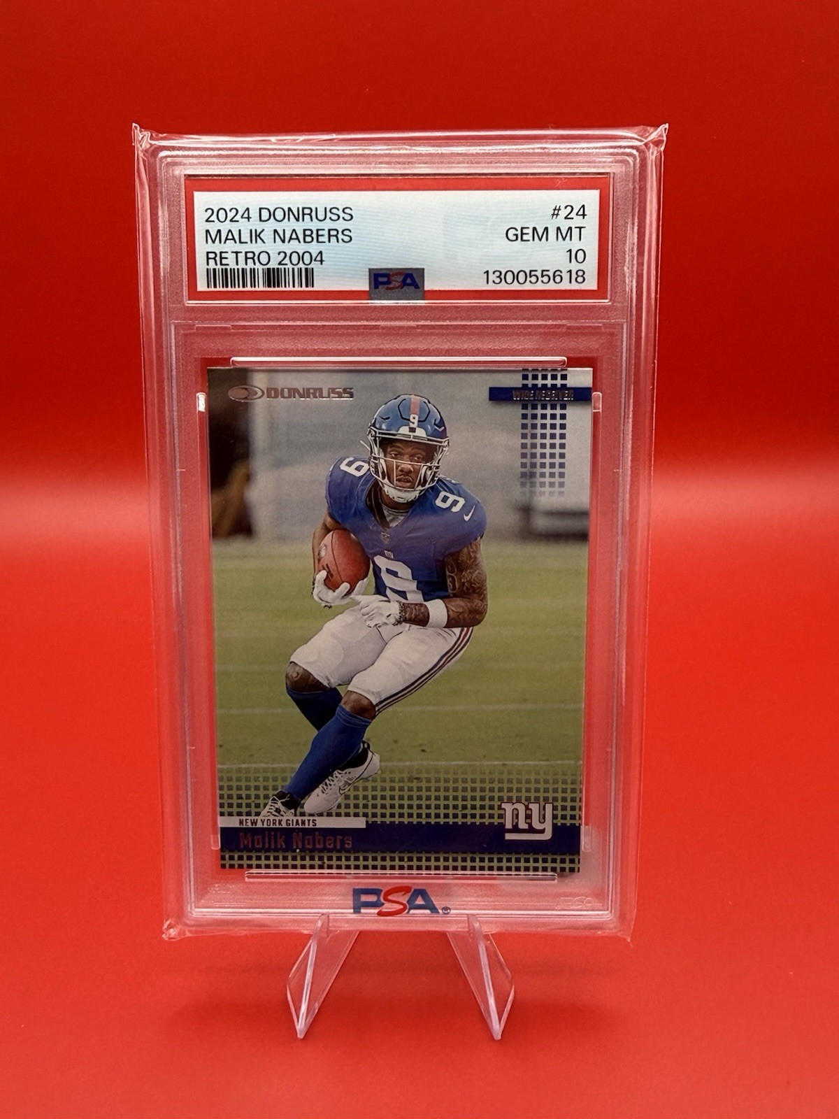 Malik Nabers Panini Donruss Retro 2004 #24 Base