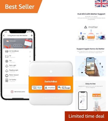 Smart Home Hub Mini: Kompakter, materiefähiger IR-Blaster mit Sprachsteuerung