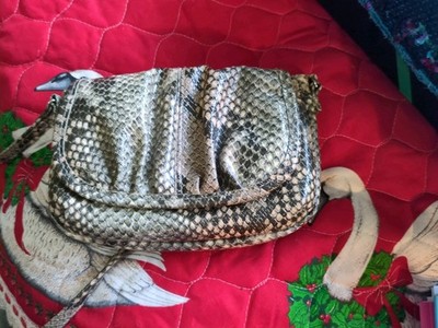Style And Co Women's Snakeskin Mini Purse 8'' X 5'', Brand New Never Used