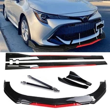 For Toyota Corolla SE XSE Front Bumper Lip Splitter Spoiler Glossy Black +R Body