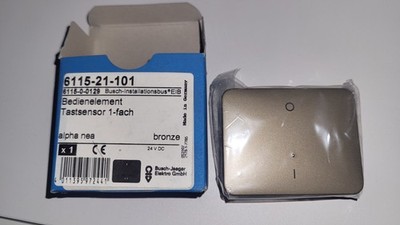 Busch-Jäger Tastsensor 6115-21-101 bronze alpha nea KNX EiB Powernet InstaBus