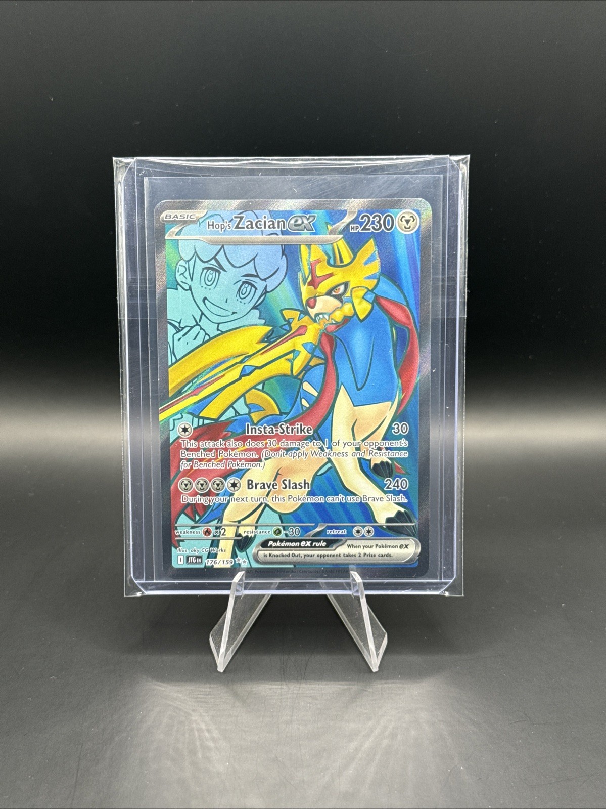 Hop's Zacian ex 176/159 Sv09: Journey Together Holo - Pokemon Near Mint