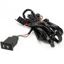 Fog Light Wiring Kit LED Switch 12V Universal Car On/Off Harness Relay Lamp