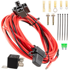 Electric Fuel Pump Relay Kit 40 AMP Waterproof, Heavy Duty Long Wires Relay, Fit