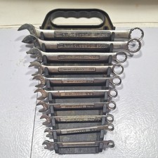 Craftsman Usa 10 Pc Sae Combination Wrench Set 14-34 W Holder Vintage Craftsman Usa 10 Pc Sae Combination Wrench Set 14-34 W Holder Vintage