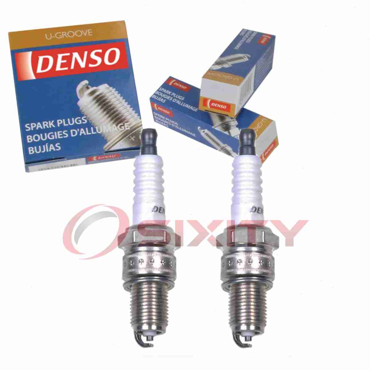 2 pc DENSO 3021 Standard U-Groove Spark Plugs for XS65 W16EPR-U MS851552 io