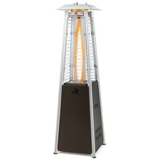 35" Portable Tabletop Pyramid Patio Heater Steel Propane gas 10000 BTU