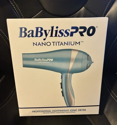 BaBylissPRO Nano Titanium Professional Hair Dryer 2000W Blue Ionic BNT5548