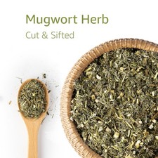 Mugwort Herb   Loose Leaf Artemisia Vulgaris   Cut Sifted Bulk   Herbal Tea
