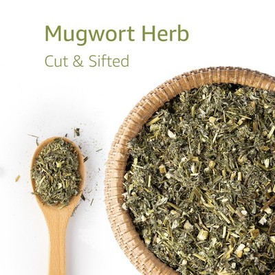 Mugwort Herb   Loose Leaf Artemisia Vulgaris   Cut Sifted Bulk   Herbal Tea