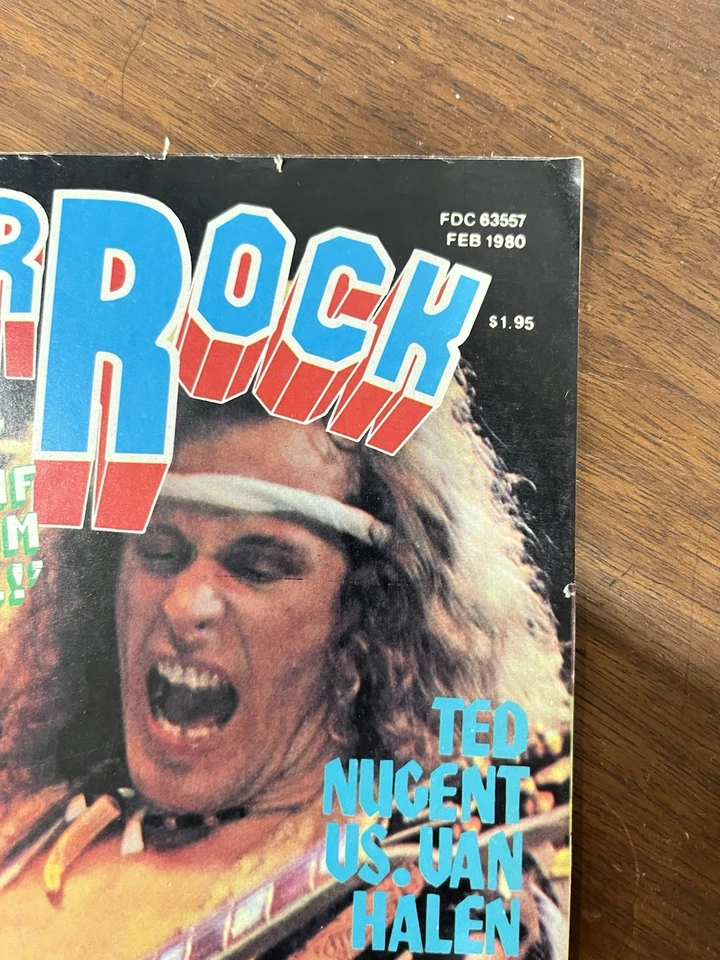 Super Rock Magazine Feb 1980 KISS, Cheap Trick Van Halen Led Zep Rod (RARE) Foto 3 de 4