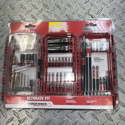 Milwaukee Tool 48-32-4098 75 Pc. Piece Drill And Drive Set, 1/4 In Hex Shank
