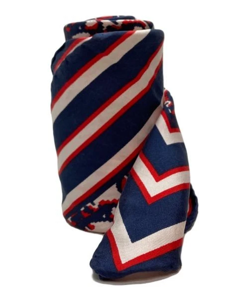 Foulard trotteur Christian Dior bleu marine x rouge