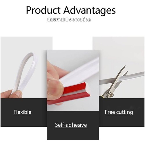 Exquisite Skirting Sideline 3D 1M Background Border Strip Corner Decor - Zdjęcie 4 z 109