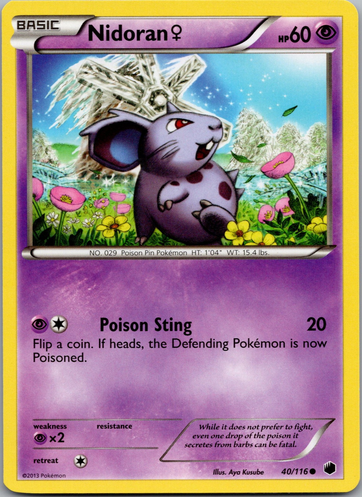 Nidoran F Common Plasma Freeze 40/116 NM