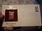 Lot of (3) 22 carrot gold first Day of issue stamps — photo 4