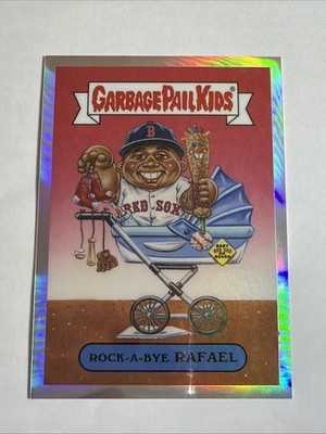 2025 Bowman Chrome Rock-A-Bye Rafael Devers Garbage Pail Kids GPK SP SSP Red Sox