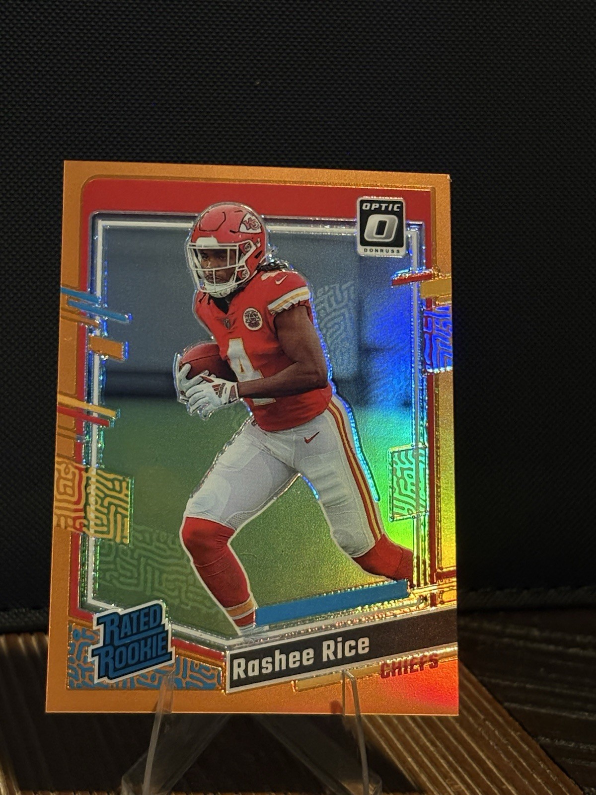 Rashee Rice 2023 Optic Rated Rookie Orange /249 Prizm RC #257 CHIEFS