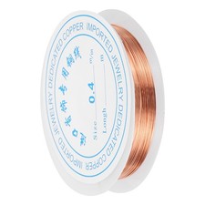 1pcs Craft Wire Beading Copper Wires for Jewelry Production Red Bronze -0.4mm
