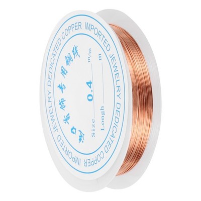 1pcs Craft Wire Beading Copper Wires for Jewelry Production(Red Bronze)-0.4mm
