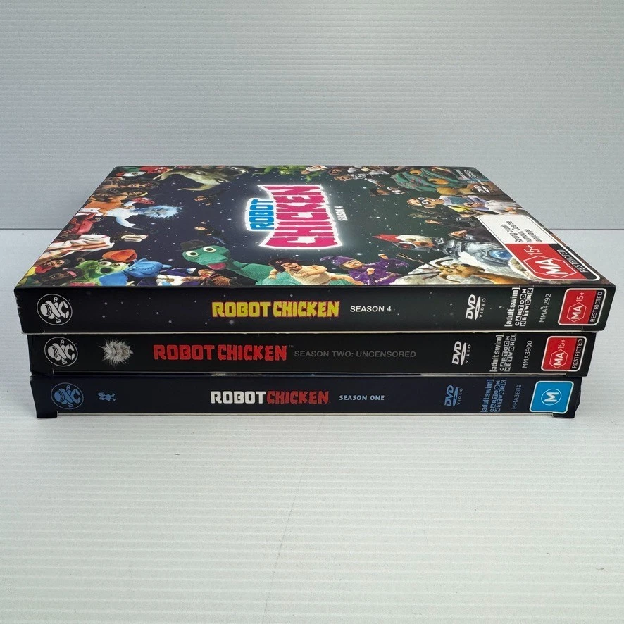Robot Chicken DVD Season 1-2,4 Cartoon Network Adult Swim PAL Region 4 AU/NZ - Image 2 of 4
