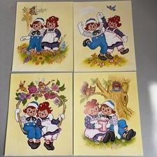 Lot Of 4 Raggedy Ann  Andy 8x10 Lito Prints 1973