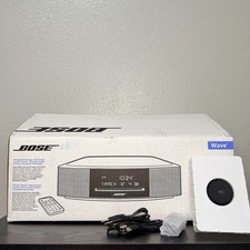 NEW Open Box Bose Wave Music System IV Platinum Silver AM/FM/CD wavecast RX