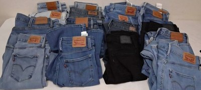 Bulk Wholesale Grab Bag Lot Modern Women's Levi's Various Sizes & Styles 20 Lbs 