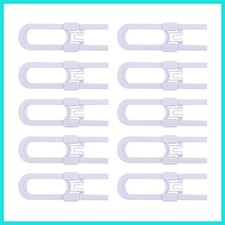 Sliding Cabinet Locks Baby Proofing Adjustable Child Safety Latches for Kno...