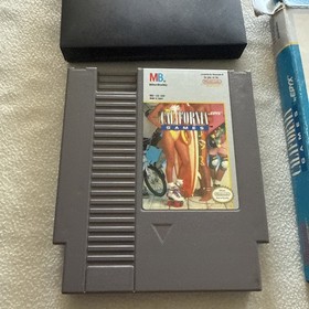 California Games Nintendo NES, 1989 solo scatola e gioco testato