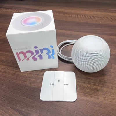Apple HomePod Mini White Smart Speaker A2374 Tested Working with Box - image 1 of 3