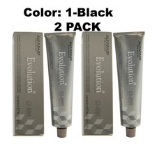 2 PACK Alfaparf Evolution of the Color Permanent Color 1 Black