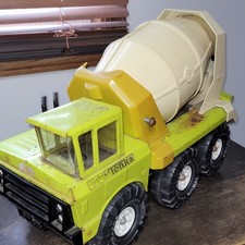 Vintage Mighty Tonka Green Mixer Truck Tandem Axle READ