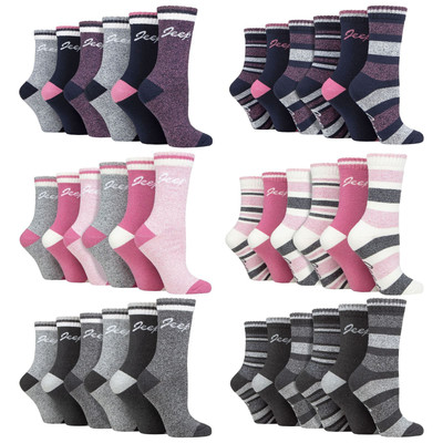 Damen 6er-Pack Wanderstiefelsocken | Jeep | Performance Outdoor Socken zum Wandern