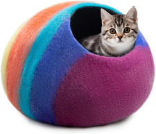 Premium Felt Cat Cave Bed   Wool Kitty Beds Handcrafted Kitten Caves Bed for Ind