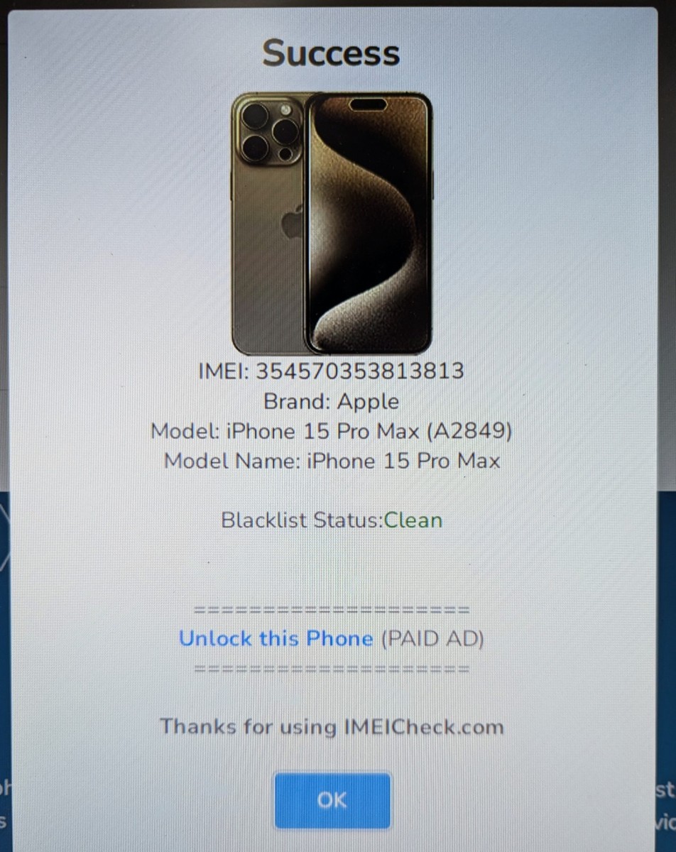 Apple iPhone 15 Pro Max 256GB - A2849 - Xfinity Mobile Only