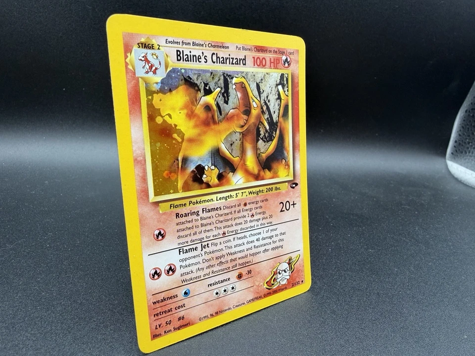Pokémon TCG Blaine's Charizard 2/132 Gym Challenge 2000 Holo Rare Card - Image 4 of 4