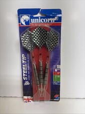 Unicorn Steel Tip 22g Dart Set with Plastic Carrying Case CL200