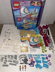 41317 Lego Complete Sunshine Catamaran Friends minifigures boat Manual Box