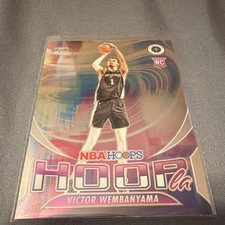 2023-24 Panini NBA Hoops Premium Stock HOOPla Victor  Wembanyama Rookie #5 Spurs