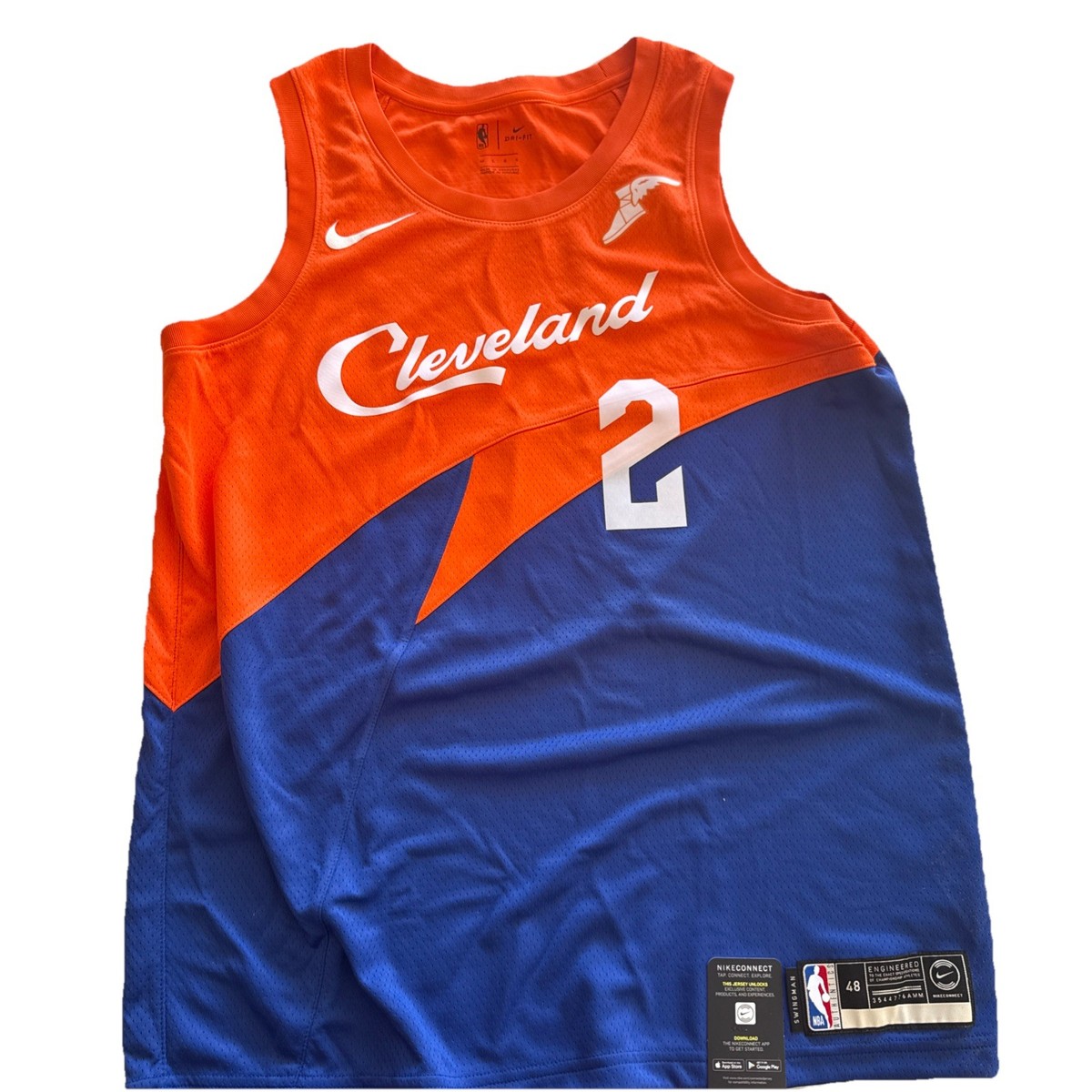 Cavs Collin Sexton City Jersey Cleveland Cavaliers Throwback Size L Signed