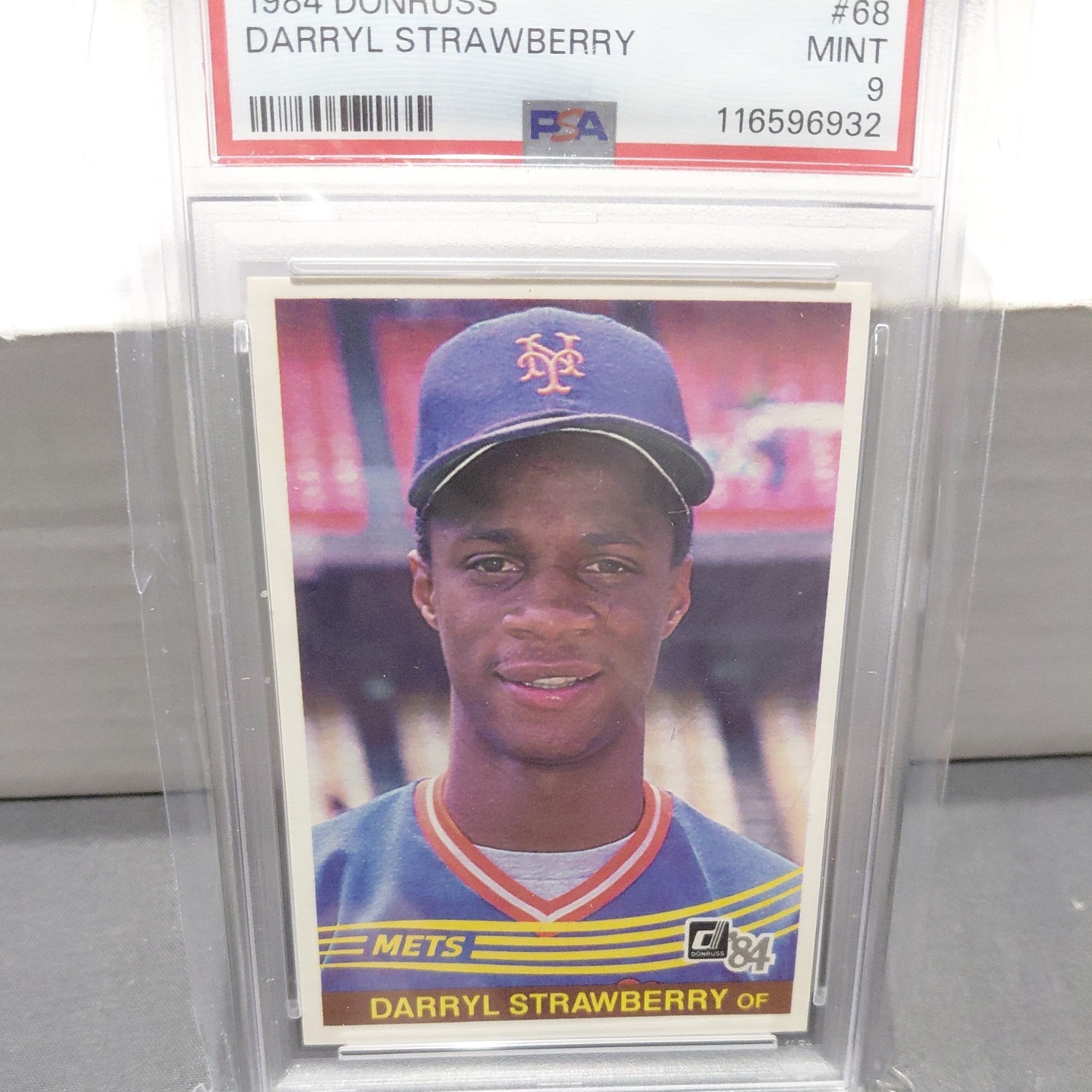 1984 Donruss Darryl Strawberry Rookie #68 PSA 9 MINT Mets RC