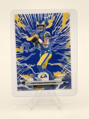 2025 Topps Resurgence Matthew Stafford #57 Navy Surge /275 MVP Color Match