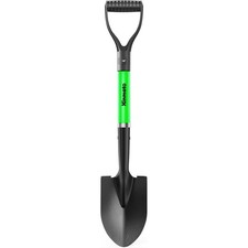 Kids Beach Shovel 28 Inch Mini Small Fiberglass Handle Garden Digging Green