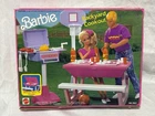 Vintage 1992 Barbie Backyard Cookout Set 7567 Picnic Camping Food Accessories