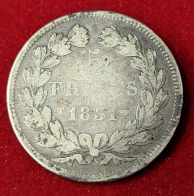 Louis Philippe I 5 Francs 1831 T Nantes Tranche en relief - Photo 1/2