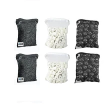 2 lb Active Carbon + 2 lbs Ceramic Rings + 100pcs Bio Balls for Aquarium Filter