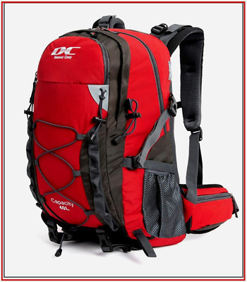 DCmount Diamond Candy Rucksack 40L Wanderrucksack Wasserdicht Reiserucksack Rot
